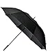 LifeTek Hillcrest Golf Umbrella - Extra Large Double Canopy, 62 Inch Coverage with Automatic Open, Windproof - Fast Drying Teflon Canopy Black