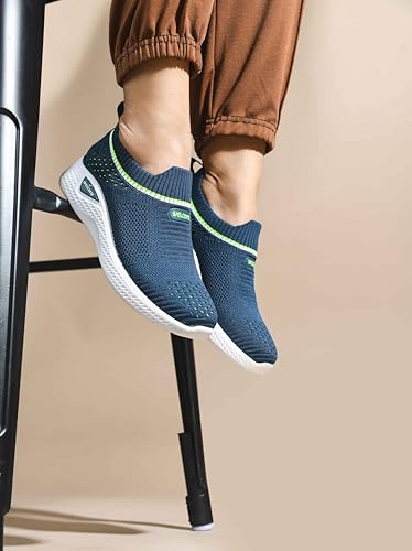 Welcome Kid's Casual, Running, Walking, Loafers, Sneakers, Sports Shoes, Memory Foam, K-Romeo-T.Blue, 4 2