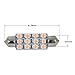 Partsam Pink Purple Car LED Lamps 42mm Festoon 12SMD Interior Dome Map Lights Bulbs 12V 561 562 578, Pack of 2pcs