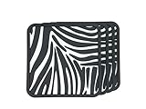 DIVA Coasters Set of 4 Zebra Print Coaster - Black and White