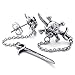 Jonline24h Mens Vintage Stainless Steel Pirate Skull Stud Earrings Set, 2pcs, Color Silver