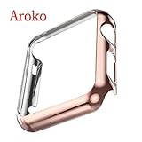 Apple Watch Case,Aroko Super Thin PC Plated Plating Protective Bumper Case for Apple Watch 38MM (PC Case RoseGold 38mm)