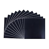 Black Glossy Vinyl Sheets - 12 Pack 12