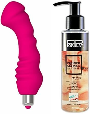 Levett Tinda Premium Silicone Waterproof 10 Multi-Speed Massager Hot Pink and Long-lasting Paraben Free Hypoallergenic Water-based Personal Lubricant 5 Oz Forplay Premier Gel Plus