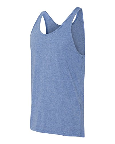 The Unisex Jersey Tank (Blue TriBlend) (Large)