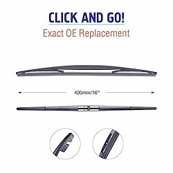 WOWIPER 16"(16-B) Silicone Rear Wiper Blade