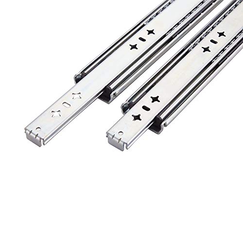VESLA HOME 1 Pair 22 Inches 210 LB Soft Close Hardware Ball Bearing Side Mount Full Extension Drawer Slides, Heavy Duty Slides - Thumbnail 2