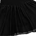 FEESHOW Child Girls Long Sleeve Gymnastic Ballet Leotard Dance Dress Black 3-4