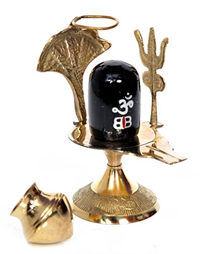 Hashcart Brass Shiva Ling Lingam Shivling Statue For Pooja / Home Decor / Gift
