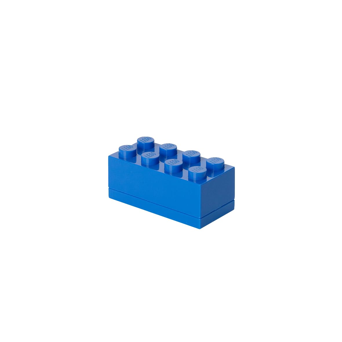 LEGO Mini Box 8 Knobs Blue - Versatile Small Storage Box for Snacks, Jewellery, Hair Accessories, and Souvenirs - Safe, Easy to Clean, 46 x 92 x 43 mm — image 1