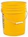Hudson Exchange Premium 5 Gallon Bucket with Gamma Seal Lid, HDPE, Yellow