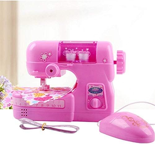 ミシン電気ミニキッズミシン ミニミシンポータブル 電気工芸メンディングマシン 7 14歳のための教育のおもちゃ