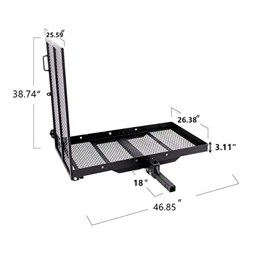 EGO BIKE Carrier for Wheelchair Power Electric Medical Mobility Scooter Rack with Ramp - Thumbnail 2