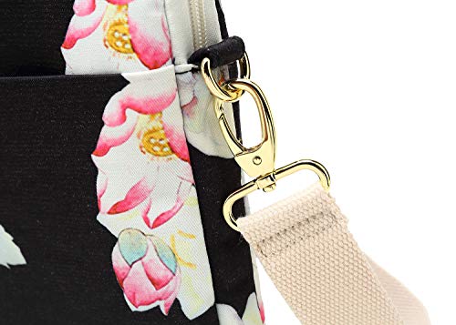 image for Canvaslove Lotus Pattern 15 inch Waterproof Laptop Shoulder Messenger 