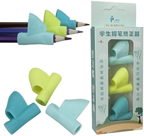 Eachon 3PCS/Set Children Pencil Holder Pen Writing Aid Grip Posture Correction Tool New (B)