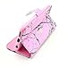 iPhone 6 Plus Case PU Leather Wallet Type Flip Case Cover with Credit Card Holder Slots TPU Case for Apple iPhone 6 Plus 5.5-inch ( Hunting Camo Fabric Camouflage Pink Tree Pattern )(Package includes: 1 X Screen Protector and Stylus Pen image