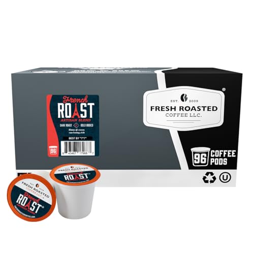Fresh Roasted Coffee French Roast Dark K Cup Pods