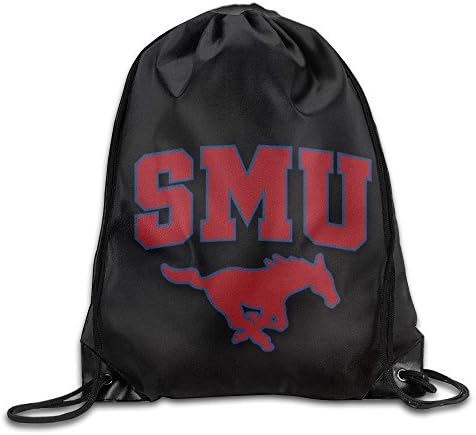 KSWFA Southern Methodist University Backpack Gymsack Sport Bag White