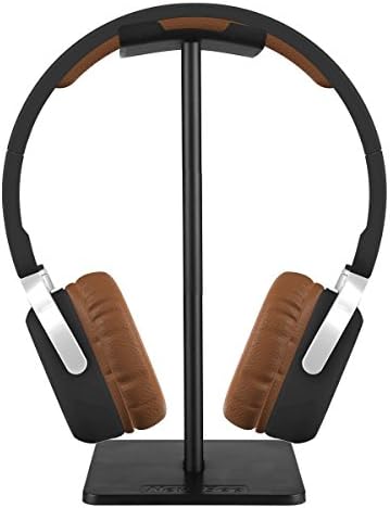 Headphone Stand, Universal Aluminum Holder 4 HyperX Cloud II Gaming Headset, Microsoft Xbox One Chat, Turtle Beach Recon 50X/50P/Beach XO One Stereo, KingTop EACH G2000, Sony PlayStation &amp; More (BK)