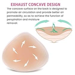 Vollence A Cup Triangle Silicone Breast Forms Fake