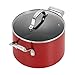 Circulon Genesis Nonstick Saucepot/Stockpot/Dutch Oven with Lid, 4.5 Quart, Red