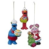 Sesame Street Character Set of 3-cookie Monster,elmo, Abby
