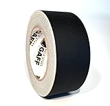 Gaffers Tape - 2 inch by 30 Yard Roll - Black - Main Stage Gaff Tape - Easy to Tear, Matte Non-Reflective Finish