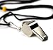 Crown Sporting Goods SCOA-001 Stainless Steel Whistle with Lanyard - Great for Coaches, Referees, and Officials by primary