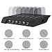 USB Charging Station, Charging Dock Organizer for Multiple Devices 6-Port 10.2A USB Charger Station Cell Phone Docking Station Desktop Charging Stand for iPhone iPad Android Tablets (black 6 usb)