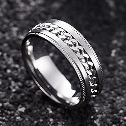 King Will INTERTWINE 8mm Spinner Ring Silver