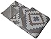 Soft Cotton Knit Throw Blanket - Heather Grey and Linen Beige | Turkish Delight 50