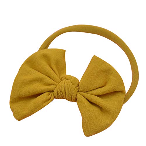 Baby Girl Headbands and Bows Girls Hair Elastic Bow Tie Bands - Infant Toddler Newborn Girl Hair Accessories (SW06) - Thumbnail 6