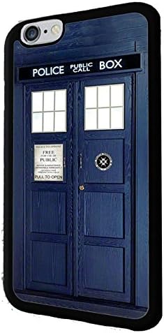 Police Call Box British SciFi Iphone 6 (4.7 Inch) Rubber Case Black