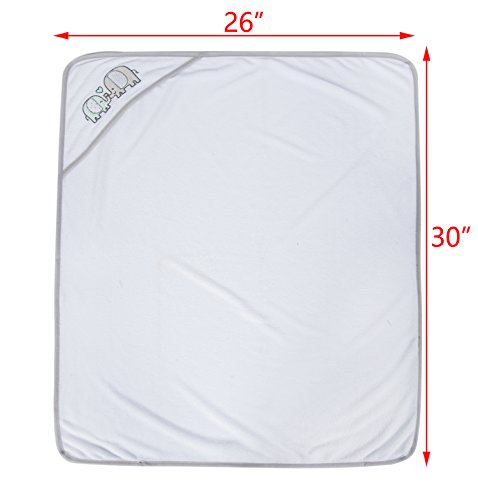 Viviland Baby Hooded Bath Towel and Washcloths, Great Gift for Infants and Newborn, Soft Touch and Strong Absorption, 6 Pack
