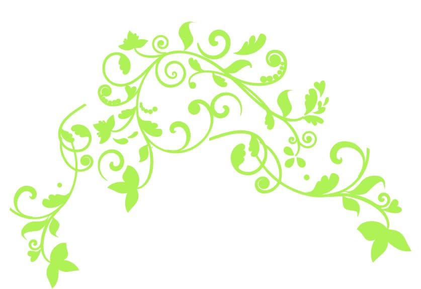 Custom Made Vine of Life Decal Sticker Fits Guitars & Basses. Options Available. (Apple Green)