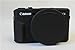 G7 X Mark II Case, BolinUS Fullbody Ultra-Thin Lightweight Rubber Soft Silicone Case Bag Cover for Canon PowerShot G7 X Mark II -Black