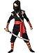 InCharacter Costumes, LLC Boys 2-7 Ninja Hoody Set, Black, Small