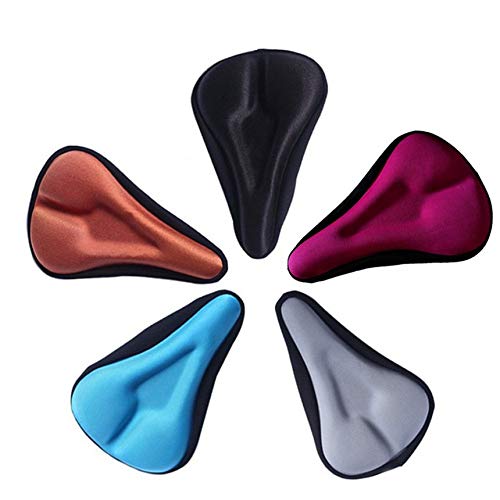 Bike Seat Cover 3D Thicker Silicone Cushion Bicycle Seat Cover Cushion Purple - Thumbnail 4