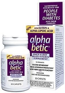 Alpha Betic for Diabetic Health, Advanced Multi-Vitamin, 30 Caplets by Alpha Betic