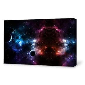 Canvas Wall Art for Living Room,Bedroom Home Artwork Paintings Universe Ready to Hang - 12x18 inches