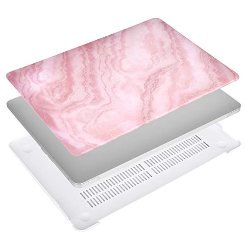 MOSISO MacBook Air 13 Inch Case 2018 Release A1932 with Retina Display, Plastic Pattern Hard Case Shell & Keyboard Cover & Screen Protector Only Compatible Newest MacBook Air 13, White Pink Marble - Thumbnail 5