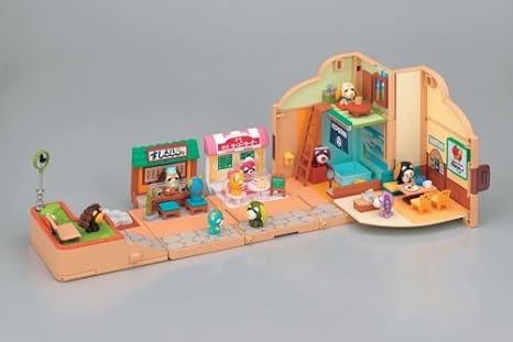 Amazon なごみのお家でらっくす ドレッサーのお茶犬の街 ハウス おもちゃ