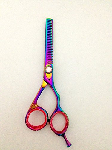 ZZZRT ZR-3000 J2 Japanese Steel Professional Razor Edge Titanium Hairdressing Scissors and Hair Thinning Scissors/Shear Set 5.5 inch (14cm) Diamond Screw + Free Rexine Scissors Case