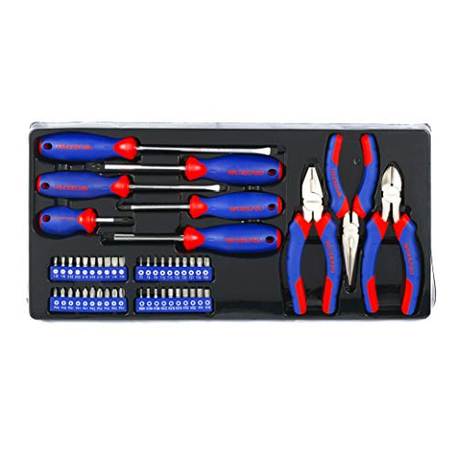 WORKPRO Juego de herramientas mecánicas de 408 piezas con caja de metal resistente de 3 cajones (W009044A) WORKPRO Juego de herramientas mecánicas de 408 piezas con caja de metal resistente de 3 cajones (W009044A)