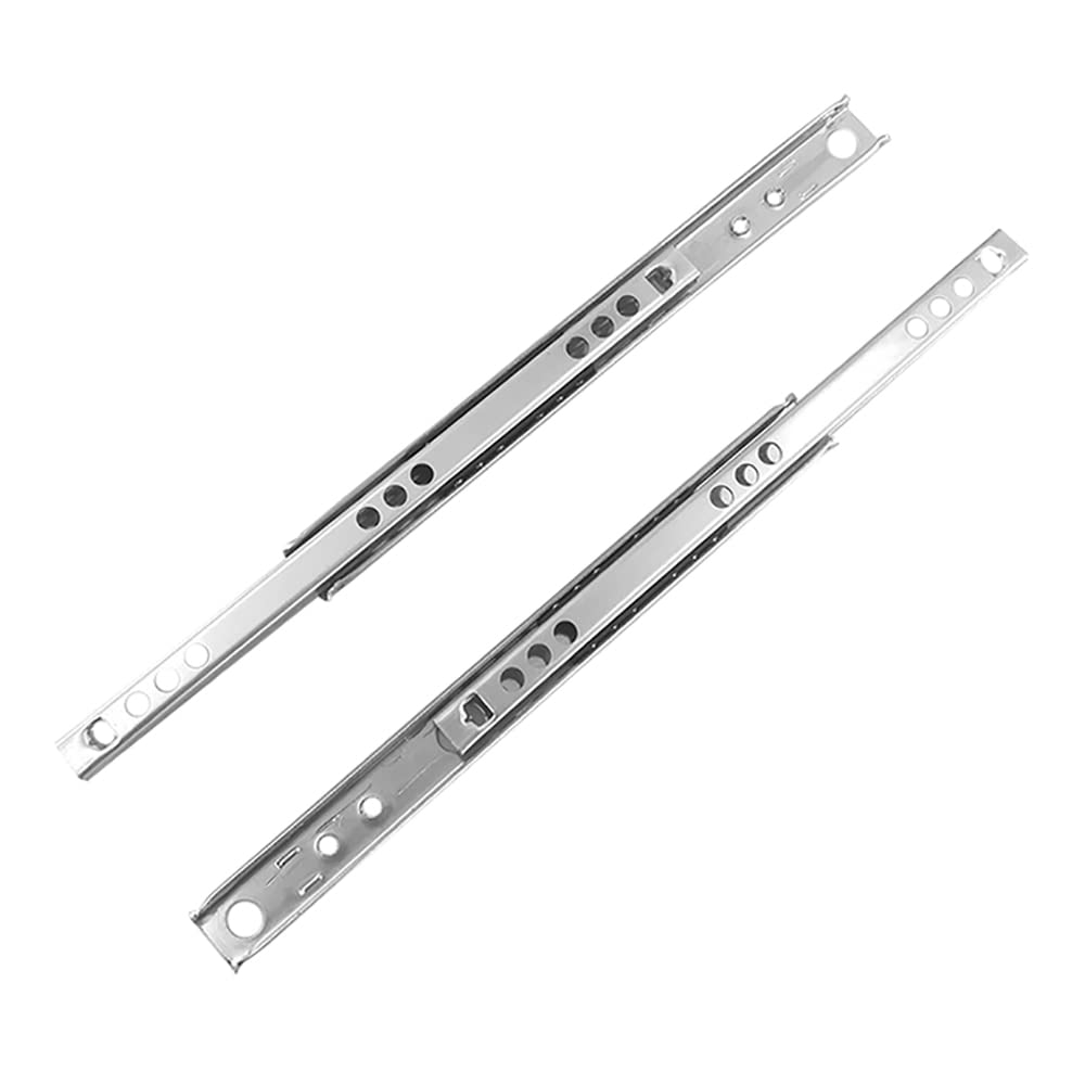 TopHomer Metal Drawer Rail Runners - Ball Bearing, 17mm W x 310mm L