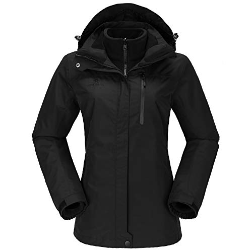 CAMEL CROWN Women's Waterproof Ski Jacket 3in1 Winter Coat