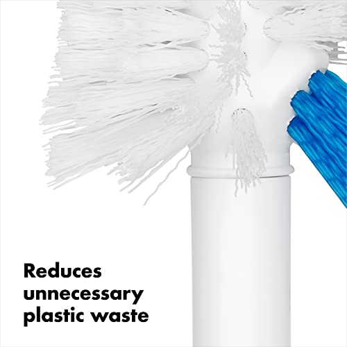 OXO Good Grips Toilet Brush with Rim Cleaner Replacement Head Refill