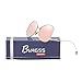 BVAGSS Oversized Round sunglasses,Mirrored Circle Glasses WS019 (Gold Frame, Pink Lens)