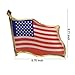 30PCS American Flag Waving Lapel Pins United States USA Badge Pin by CSPRING