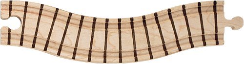 Wooden Train Track - 8" Wavy Track - Made in USA